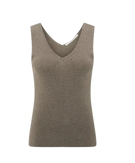 YAYA Top Fine Rib Knitted