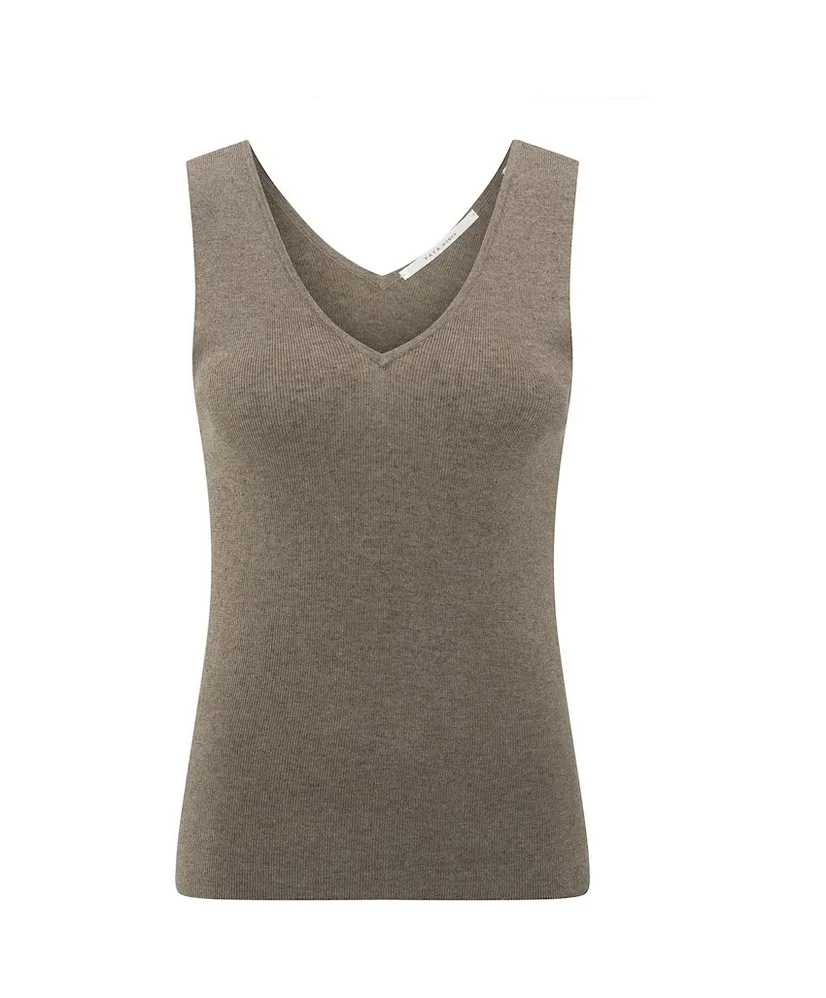YAYA Top Fine Rib Knitted