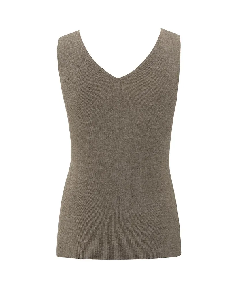 YAYA Top Fine Rib Knitted