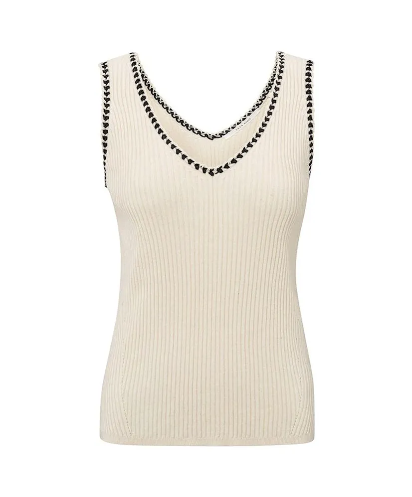 YAYA Top Rib Strik Detail