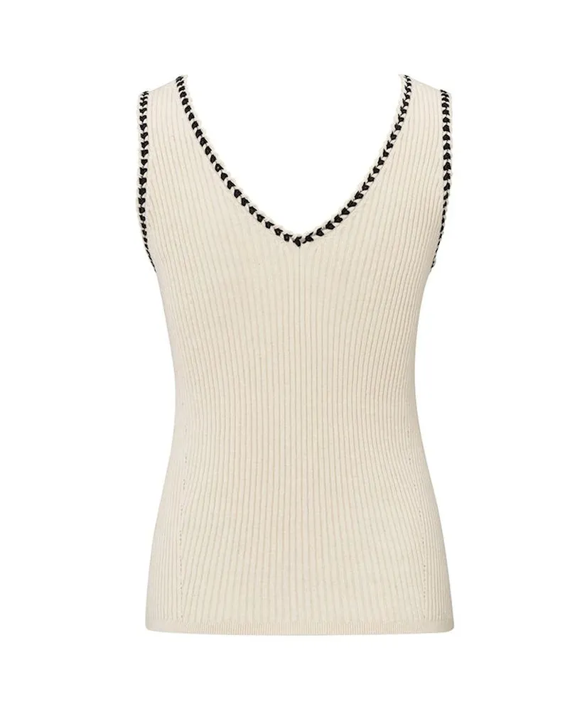 YAYA Top Rib Strik Detail