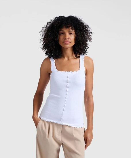 YAYA Top Singlet Frilled Seams