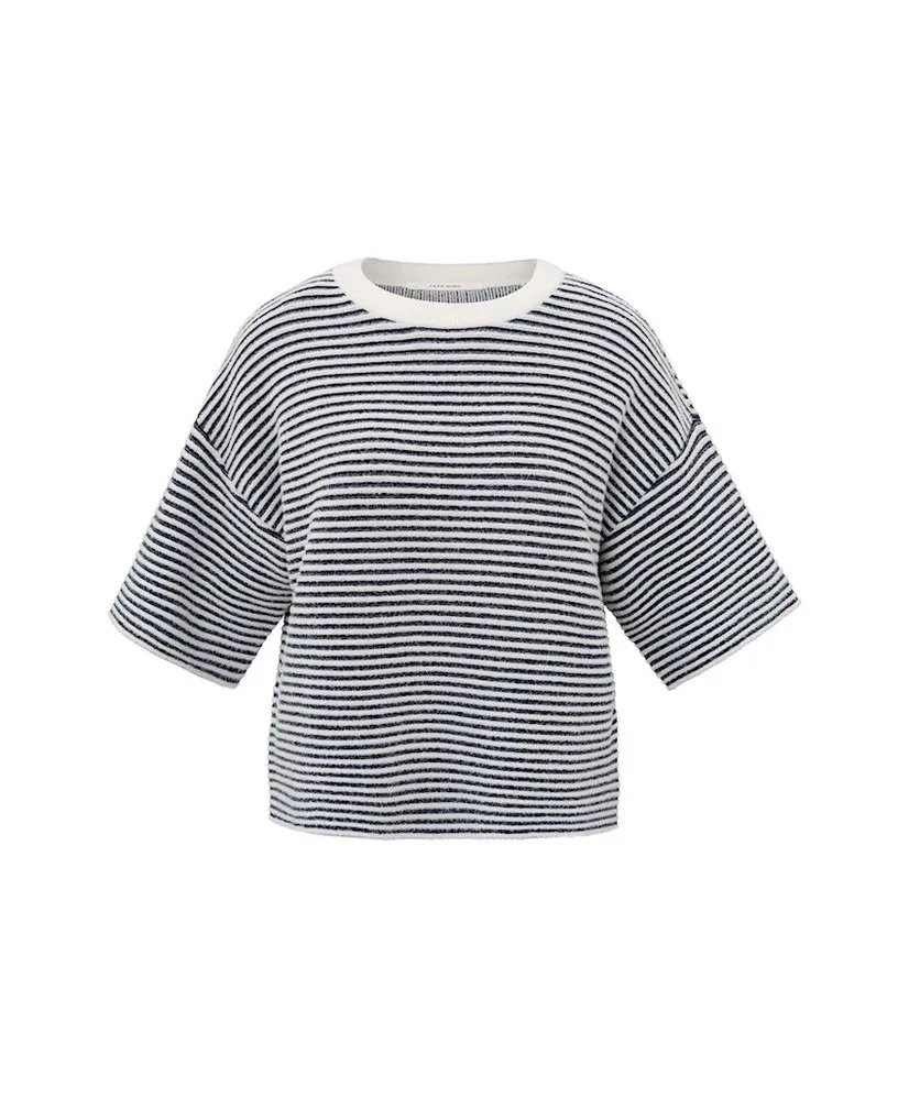 YAYA Trui Fluffy Stripe
