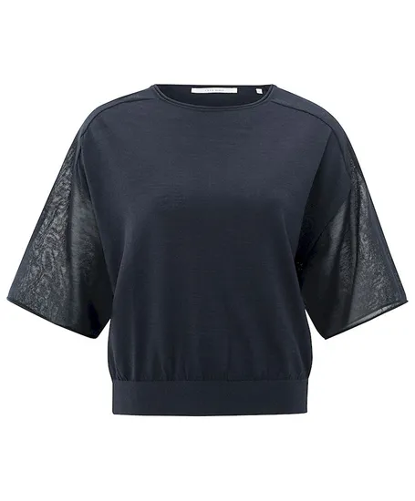 YAYA Trui Knitted Transparant
