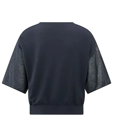 YAYA Trui Knitted Transparant