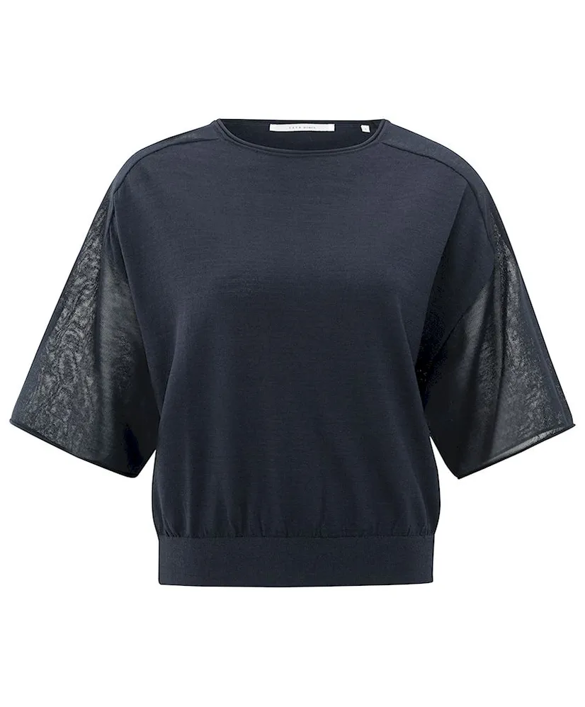 YAYA Trui Knitted Transparant