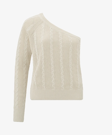 YAYA Trui One Shoulder Cable
