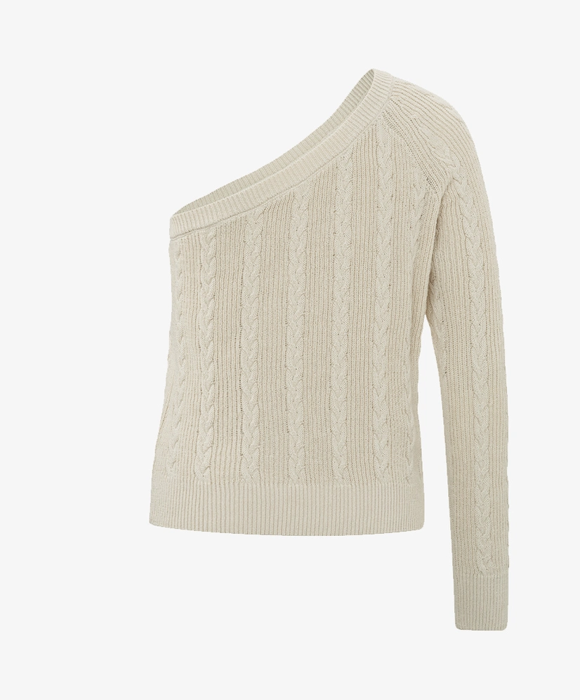 YAYA Trui One Shoulder Cable