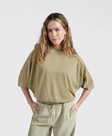 YAYA Trui Transparent Batwing