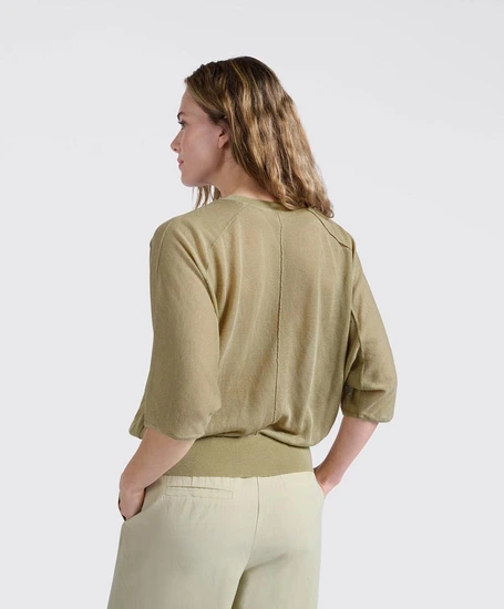 YAYA Trui Transparent Batwing