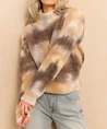 YAYA Trui Turtleneck Allover Print