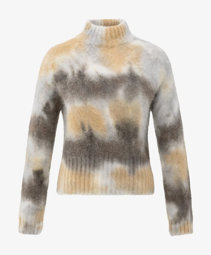 YAYA Trui Turtleneck Allover Print