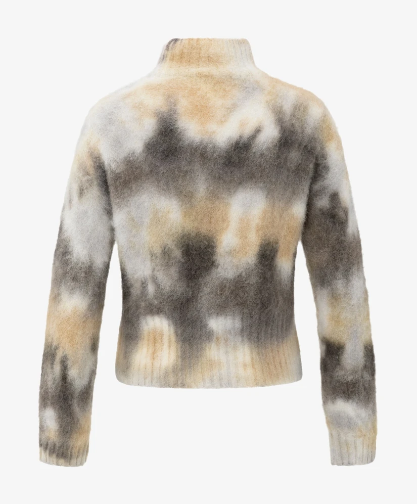 YAYA Trui Turtleneck Allover Print