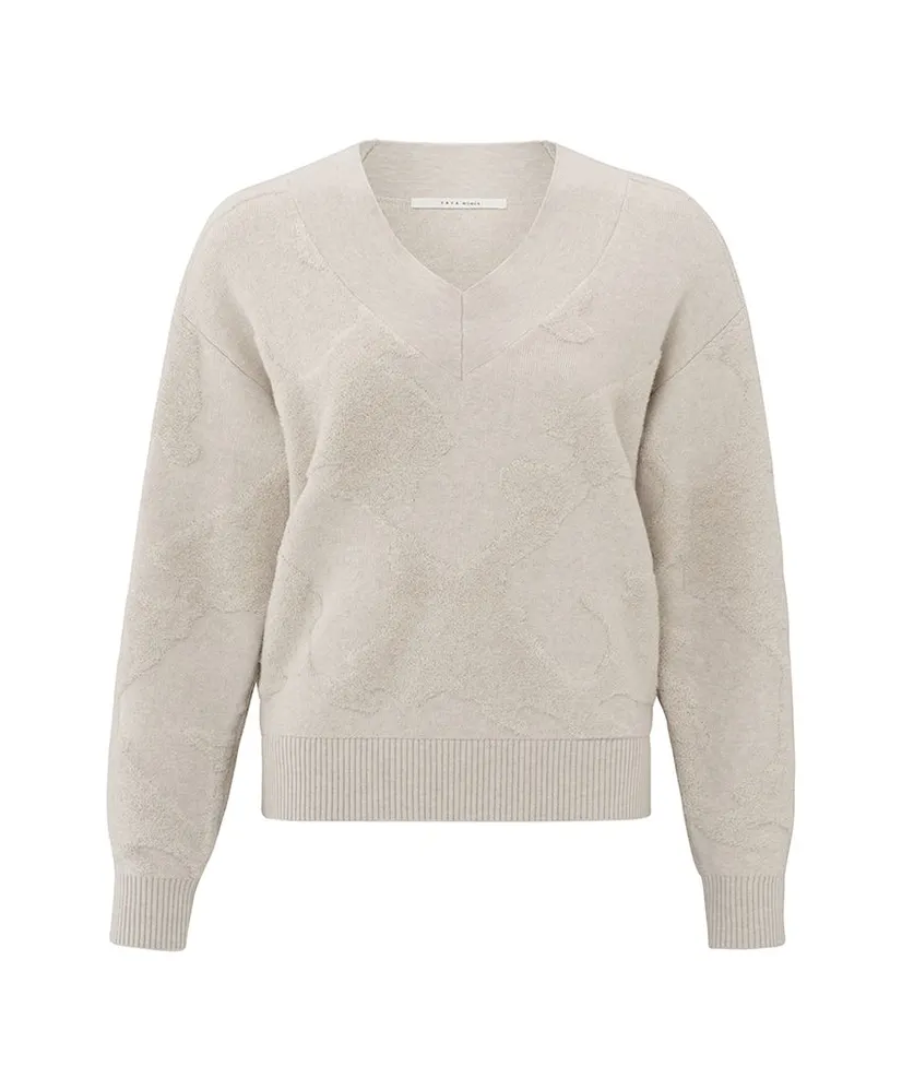 YAYA Trui V-neck Texture