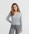 YAYA Trui Vest Fake Rib