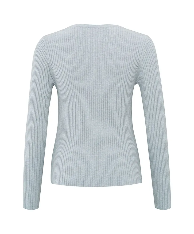 YAYA Trui Vest Fake Rib