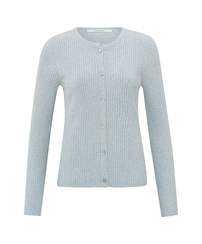 YAYA Trui Vest Fake Rib