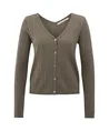 YAYA Vest Fine Rib Knitted