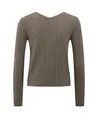 YAYA Vest Fine Rib Knitted