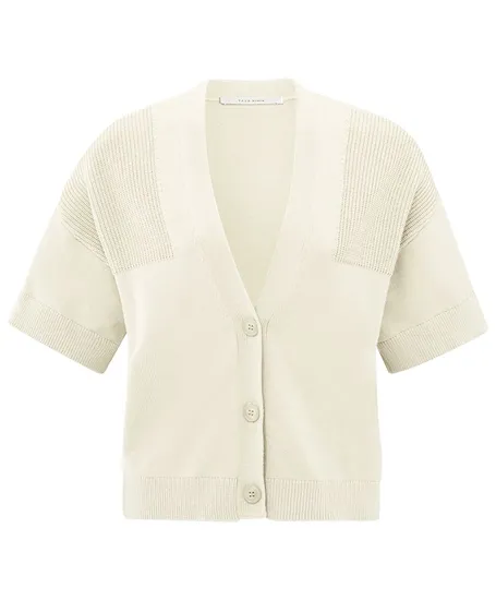 YAYA Vest Rib Gebreid