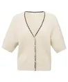 YAYA Vest Rib Strik Detail