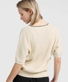 YAYA Vest Rib Strik Detail